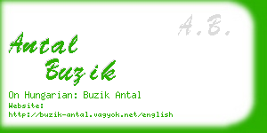 antal buzik business card